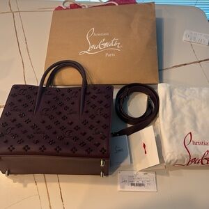 Christian Louboutin Purple Studded Women's Bag